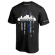 Thin Blue Line T-shirt - Houston Large, - HOUSTON-LRG-TBL-SHIRT-BLK-L
