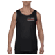 Thin Blue Line Tank - Fire Department Thin Red Line, Black - DEPT-TANK-BLACK-XXL