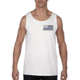Thin Blue Line Tank - Flag, White - MEN-TANK-TBL-SMALL-LOGO-WHITE-LARGE