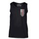 Thin Blue Line Tank - Thin Red Line American Flag - Honor &amp; Respect, Black - TRL-TANK-BLACK-XXL