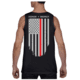 Thin Blue Line Tank - Thin Red Line American Flag - Honor &amp; Respect, Black - TRL-TANK-BLACK-XXL