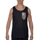 Thin Blue Line Tank - Thin Red Line American Flag - Honor &amp; Respect, Black - TRL-TANK-BLACK-L