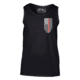 Thin Blue Line Tank - Thin Red Line American Flag - Honor &amp; Respect, Black - TRL-TANK-BLACK-L