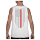 Thin Blue Line Tank - Thin Red Line American Flag - Honor &amp; Respect, White - TRL-TANK-WHITE-XXL
