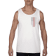 Thin Blue Line Tank - Thin Red Line American Flag - Honor &amp; Respect, White - TRL-TANK-WHITE-L
