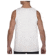 Thin Blue Line Tank - Thin Red Line Skull - REDPUN-TANK-WHITE-XXL