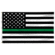 Thin Blue Line Thin Green Line American Flag, 3 X 5 Ft - GREEN-AMERICAN-3X5
