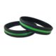 Thin Blue Line Thin Green Line Bracelet, 8 Inch - TGL-BR