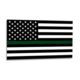 Thin Blue Line Thin Green Line Stickers, 2.5 X 4.5 Inches - TGL-S-AMERICAN-2545