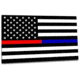 Thin Blue Line Thin Red And Blue Line American Sticker, 4 X 6 Inches, Thin Red Line - TRBL-S-AMERICAN-46