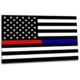 Thin Blue Line Thin Red And Blue Line American Sticker, 4 X 6 Inches, Thin Red Line - TRBL-S-AMERICAN-46
