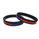 Thin Blue Line Thin Red And Blue Line Dual Bracelet, 8 Inch, Thin Red Line - TRBL-DUAL-BR