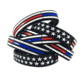 Thin Blue Line Thin Red/blue Line American Flag Bracelet, Thin Red Line - TRBL-AM-BR-7