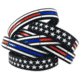 Thin Blue Line Thin Red/blue Line American Flag Bracelet, Thin Red Line - TRBL-AM-BR-9