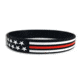 Thin Blue Line Thin Red Line American Flag Bracelet - TRL-AM-BR-7