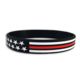 Thin Blue Line Thin Red Line American Flag Bracelet - TRL-AM-BR-7