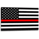 Thin Blue Line Thin Red Line American Flag Sticker, 2.5 X 4.5 Inches - TRL-S-AMERICAN-2545
