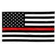 Thin Blue Line Thin Red Line American Flag With Grommets, 3 X 5 Ft - RED-AMERICAN-3X5