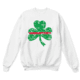 Thin Blue Line Thin Red Line Crewneck, Shamrock, White - STPAT-TRL-CREW-WHITE-XXXL
