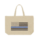 Thin Blue Line Tote Bag W/flag, , White - DIST-FLAG-BLACK-TBL-TOTE-WHITE