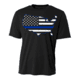 Thin Blue Line Usa Polyester Shirt - POLY-USA-BLACK-XXXL