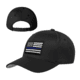 Thin Blue Line Velcro Hat - American Flag, Black, Thin Blue Line - HAT-TBLAM-VELCRO-BLACK