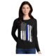 Thin Blue Line Women's Long Sleeve - American - WOM-LS-TBLA-XXL