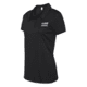 Thin Blue Line Women's Polyester Polo - Embroidered Flag - TBL-WOMEN-POLO-BLACK-XXL