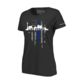 Thin Blue Line Women's T-shirt, Vegas Large, - VEGAS-LRG-TBL-WOM-SHIRT-BLK-2XL
