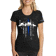 Thin Blue Line Womens T-shirt, Vegas Large, - VEGAS-LRG-TBL-WOM-SHIRT-BLK-L