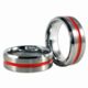 Thin Blue Line Women's Tungsten Ring, Thin Red Line - WOM-TRL-RING-TUNG-7