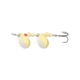 Thomas Fishing Lures Double Spinn In-Line Spinner, 1 3/4in, 1/5 oz, Nickel/Gold, S500NG