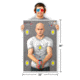 Thompson Target 3D Bad Guy Life-Size 25x38in 3D Paper Targets W/3D Glasses, 10 Pack, Grey, 2XL, 3001-10