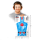 Thompson Target B27-IMZ Half-Size 12.5x19in Silhouette Targets, 30 Pack, Blue, Large, 0281-30
