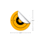 Thompson Target Direct Hit Yellow 2.25in Adhesive Targets In Re-Close Container, 50 Pack, Yellow, Extra Small, 5250-50