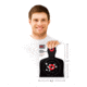 Thompson Target HALO Human Silhouette Reactive Splatter Targets 8.5x11in, 20 Pack, Black/Red, Small, 4609-20