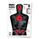 Thompson Target HALO X-Ray Immobilize Zones Reactive Splatter Targets 12.5x19, 10 Pack, Black/Red, Large, 4656-10