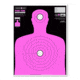 Thompson Target Pink-Fire Life Size Silhouette Training Targets 19x25, 20 Pack, Pink, Extra Large, 0627-20