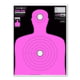 Thompson Target Pink-Fire Life Size Silhouette Training Targets 19x25, 20 Pack, Pink, Extra Large, 0627-20