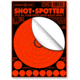 Thompson Target Shot Spotter 6.5x9 Adhesive Peel &amp; Stick Targets, 25 Pack, Orange, Extra Small, 5504-25