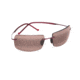 Maui Jim Thousand Peaks Sunglasses w/ Burgundy Frame and Maui Rose Lenses - R517-07, Quarter View