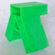 Throom Targets Alpha Polymer Target Stand Bracket, Green, 12153-0102