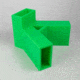 Throom Targets Alpha Polymer Target Stand Bracket, Green, 12153-0102