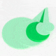 Throom Targets Hangtuff 6in Round Self-Healing Target, Green, 11049-0101