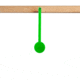 Throom Targets Hangtuffs Mini Target Kit, 3 Targets, Green, 11052-0103