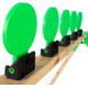 Throom Targets Knockdown Plate Rack 6in Round Target Kit