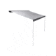 Thule HideAway Awning 10.7in  Roof Mount, Silver, 620001