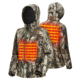 Tidewe TideWe Heated Jacket for Women with Battery Pack and Detachable Hood Coat, JTC002-BKL-TE
