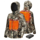 Tidewe TideWe Heated Jacket for Women with Battery Pack and Detachable Hood Coat, JTC002-RDL-TE