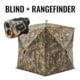 Tidewe VisX/VisMax 270 Degree 3 Full Panels See Through Hunting Blind and Rangefinder Bundle, BL001-CG-V2-TE-HGR001-LF7-TE